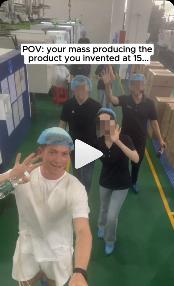 Reel: mass producing the product I invented at 15