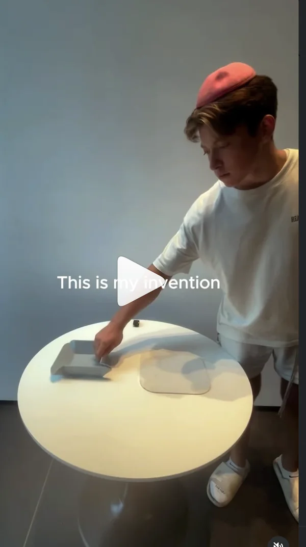 Reel: this is my invention, table demo
